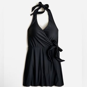 NEW J.Crew Halter Wrap Swim Dress Swimsuit size 4 summer vacation beach Hawaii